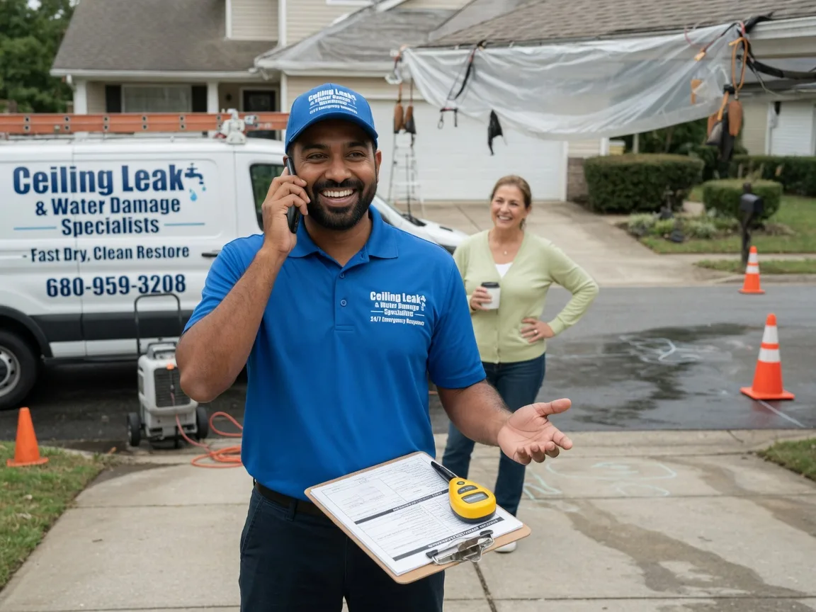 Ceiling Leak Cleanup Gibson Island, MD FAQs
